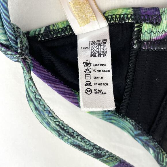 La Perla 2 Piece Bikini Swimsuit Set Womens 42 US 6 Peacock Print - Picture 10 of 10